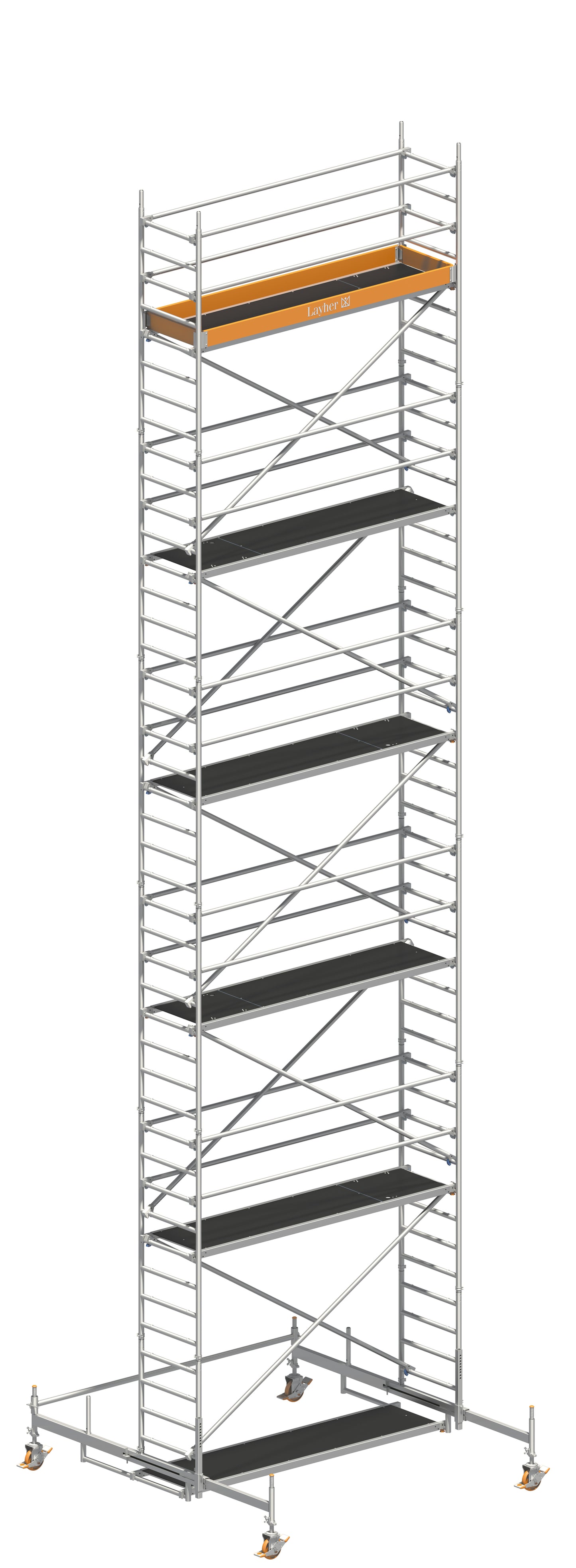 UNI Standard P2 - Arbeitshöhe 12,38 m - mit Fahrbalken